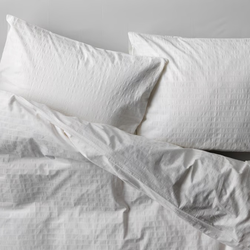 100% Cotton Elegant White Duvet Set